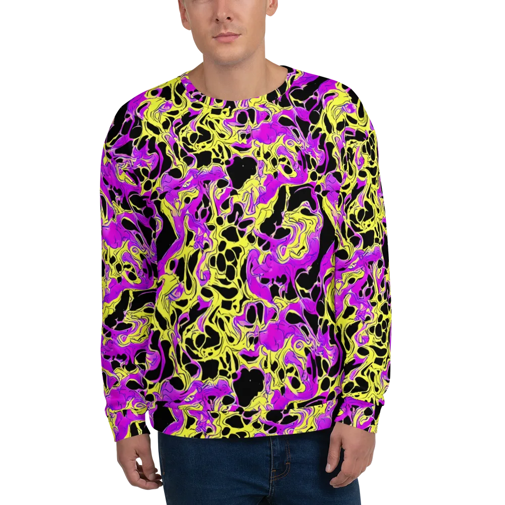 Blacklight Swirl on Sweatshirt — Front