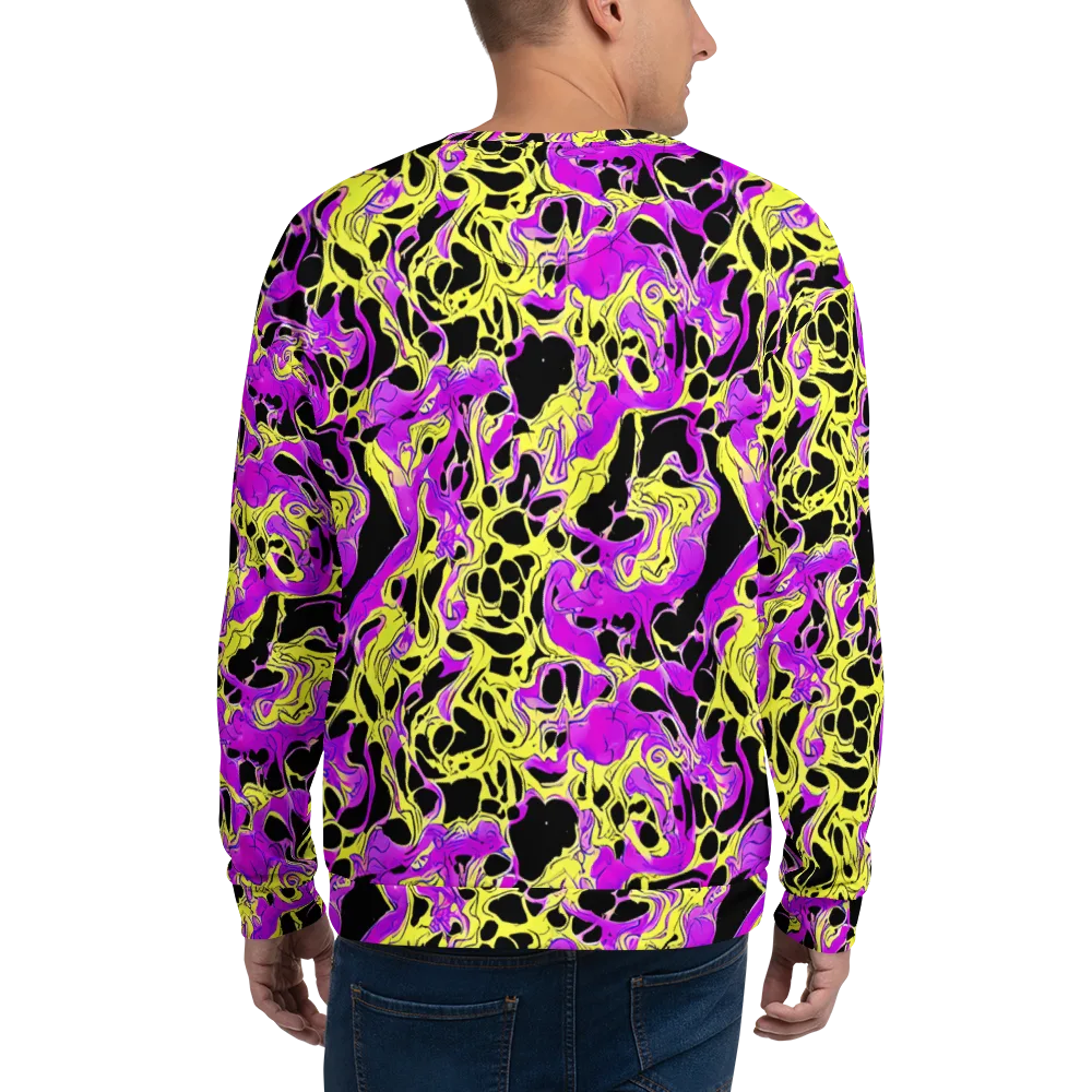 Blacklight Swirl on Sweatshirt — Back