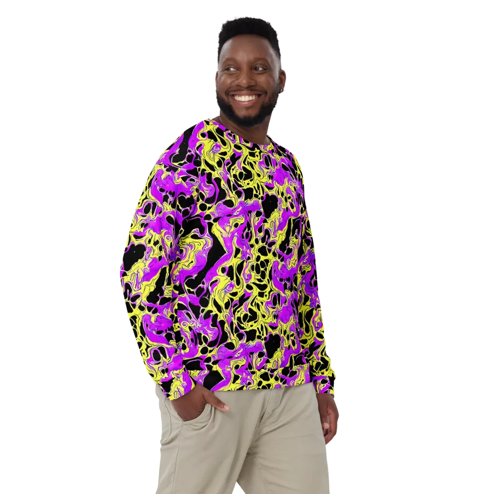 Blacklight Swirl on Sweatshirt — Front