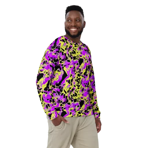 Blacklight Swirl on a Sweatshirt