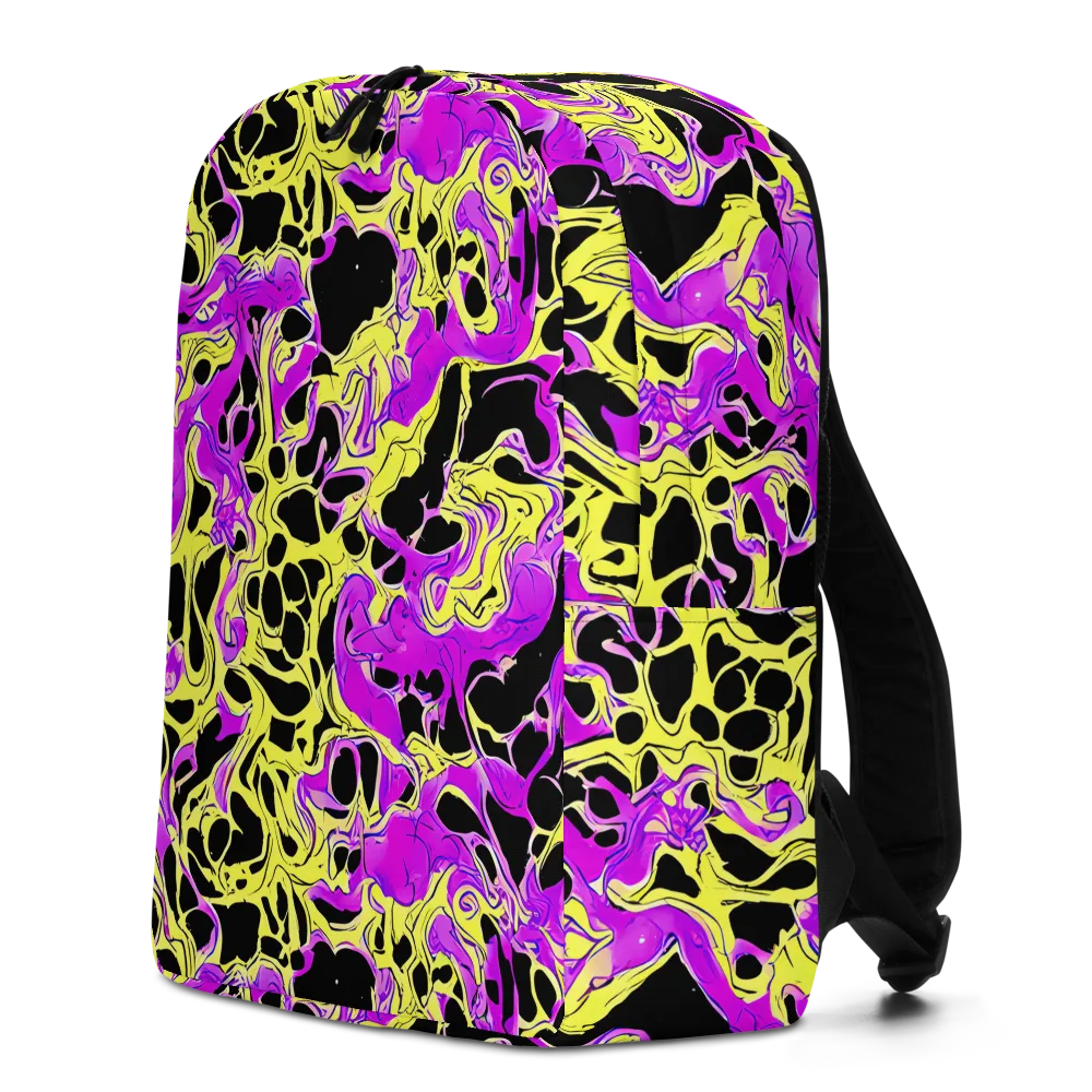 Blacklight Swirl on Minimalist Backpack — Left