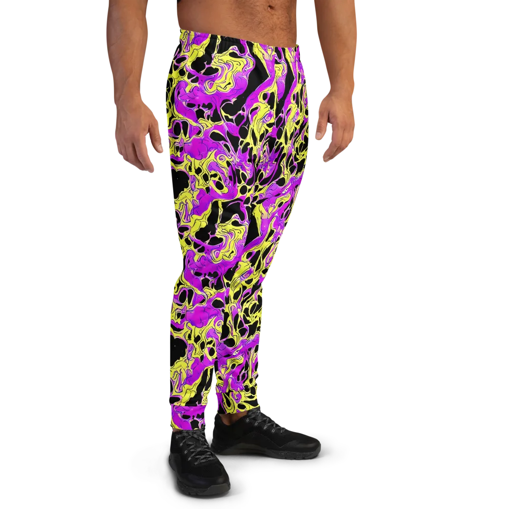 Blacklight Swirl on Men's Joggers — Right