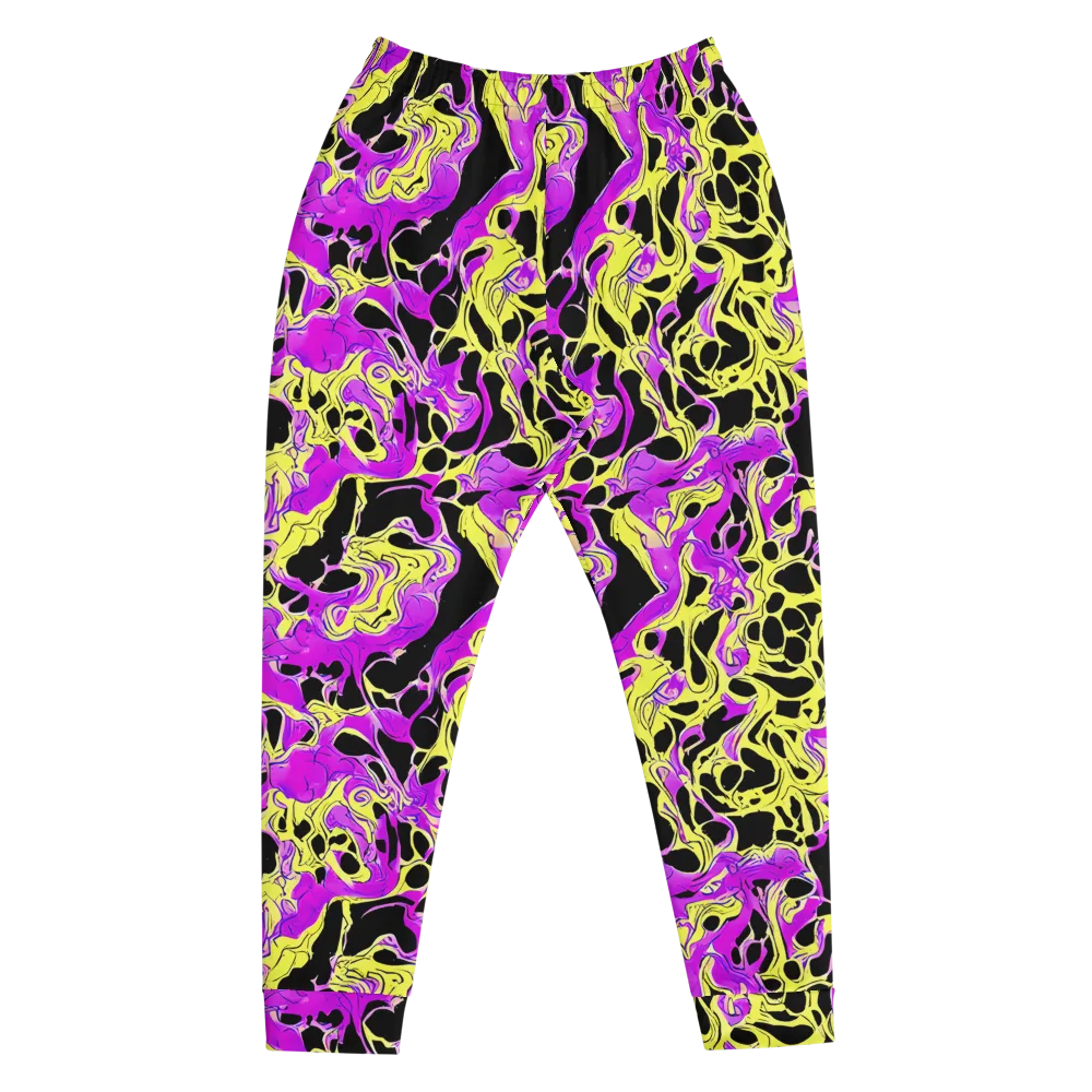 Blacklight Swirl on Men's Joggers — Front