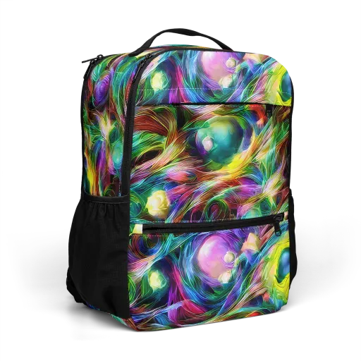 Psychedelic Velvet on a Utility Backpack