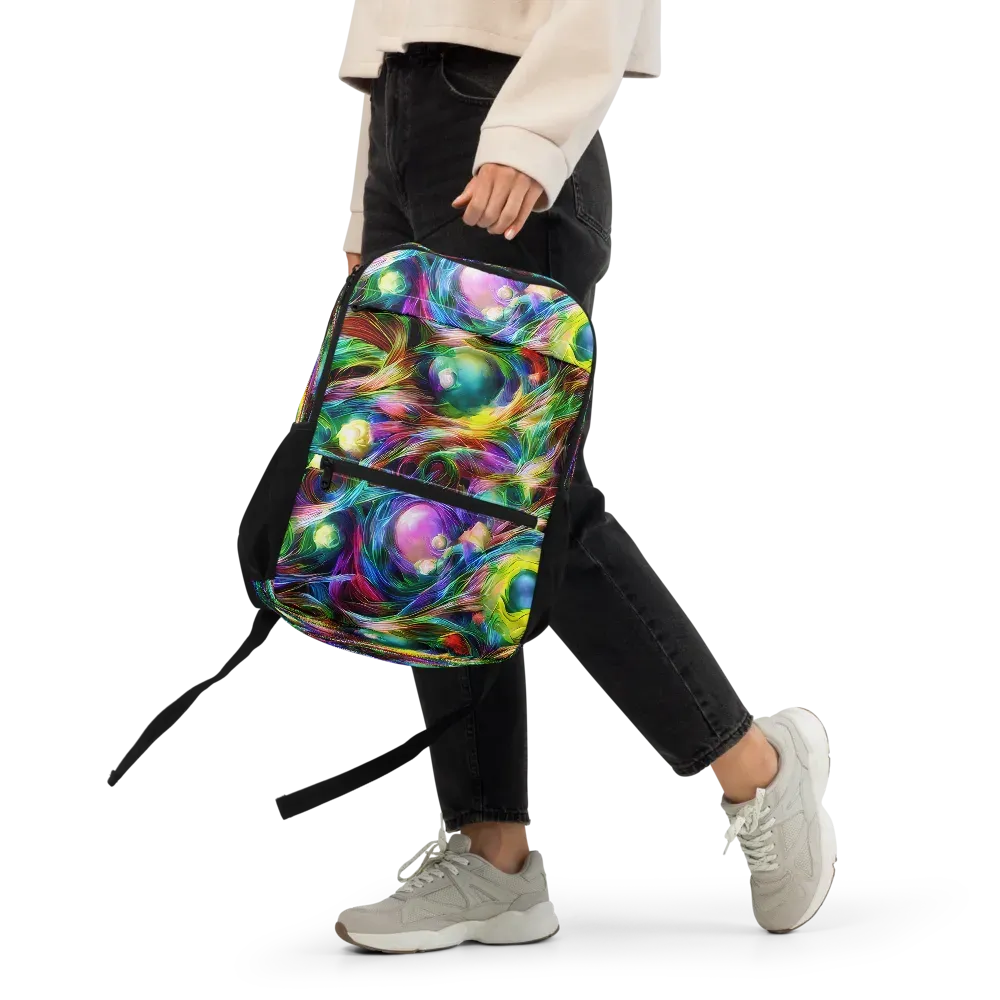 Psychedelic Velvet on Utility Backpack — Front