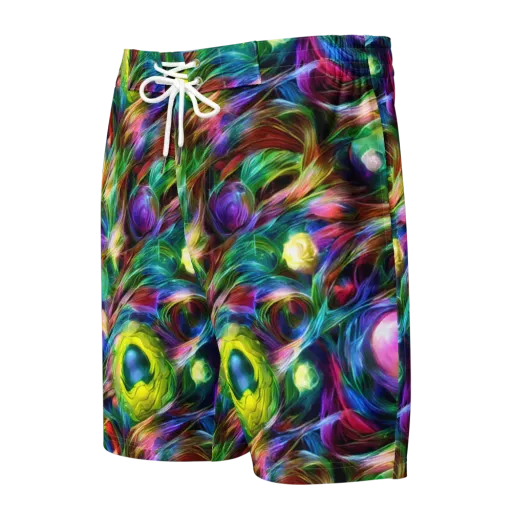 Psychedelic Velvet on a Men's Board Shorts