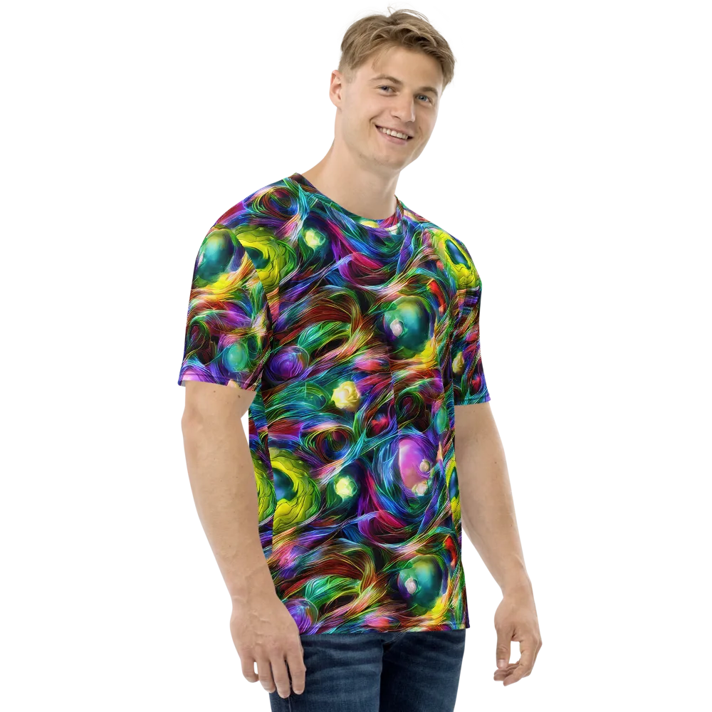 Psychedelic Velvet on Men's Crew Neck T-Shirt — Right