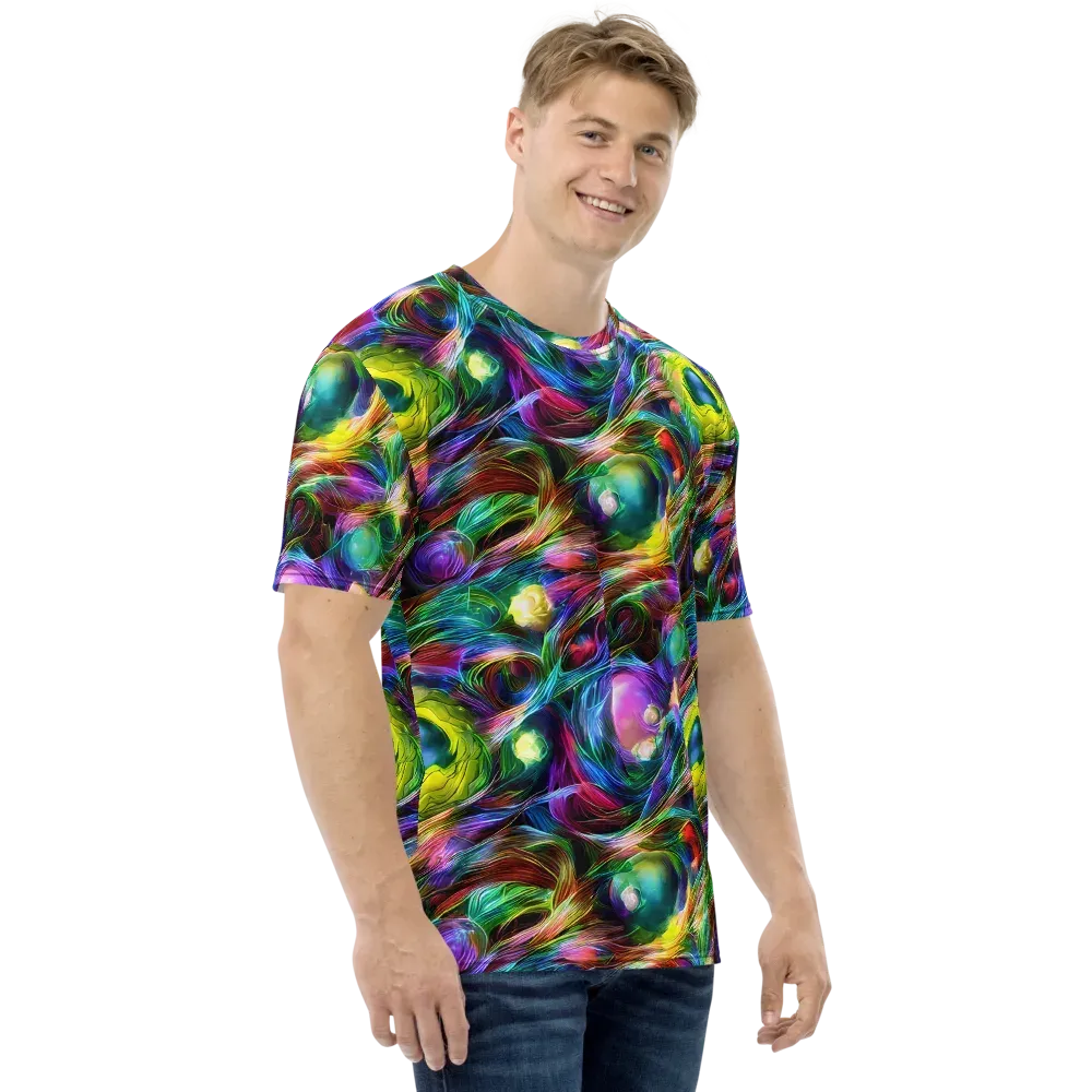Psychedelic Velvet on Men's Crew Neck T-Shirt — Right
