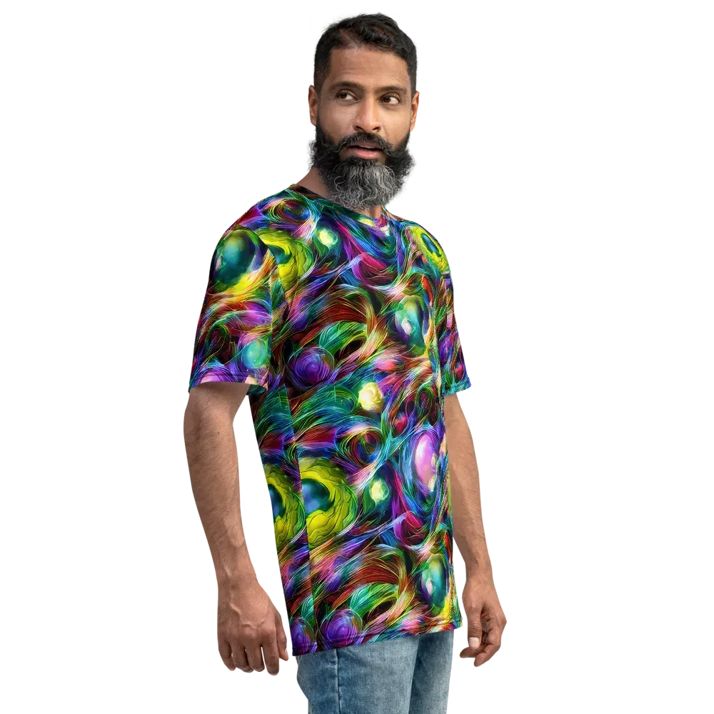 Psychedelic Velvet on Men's Crew Neck T-Shirt — Right