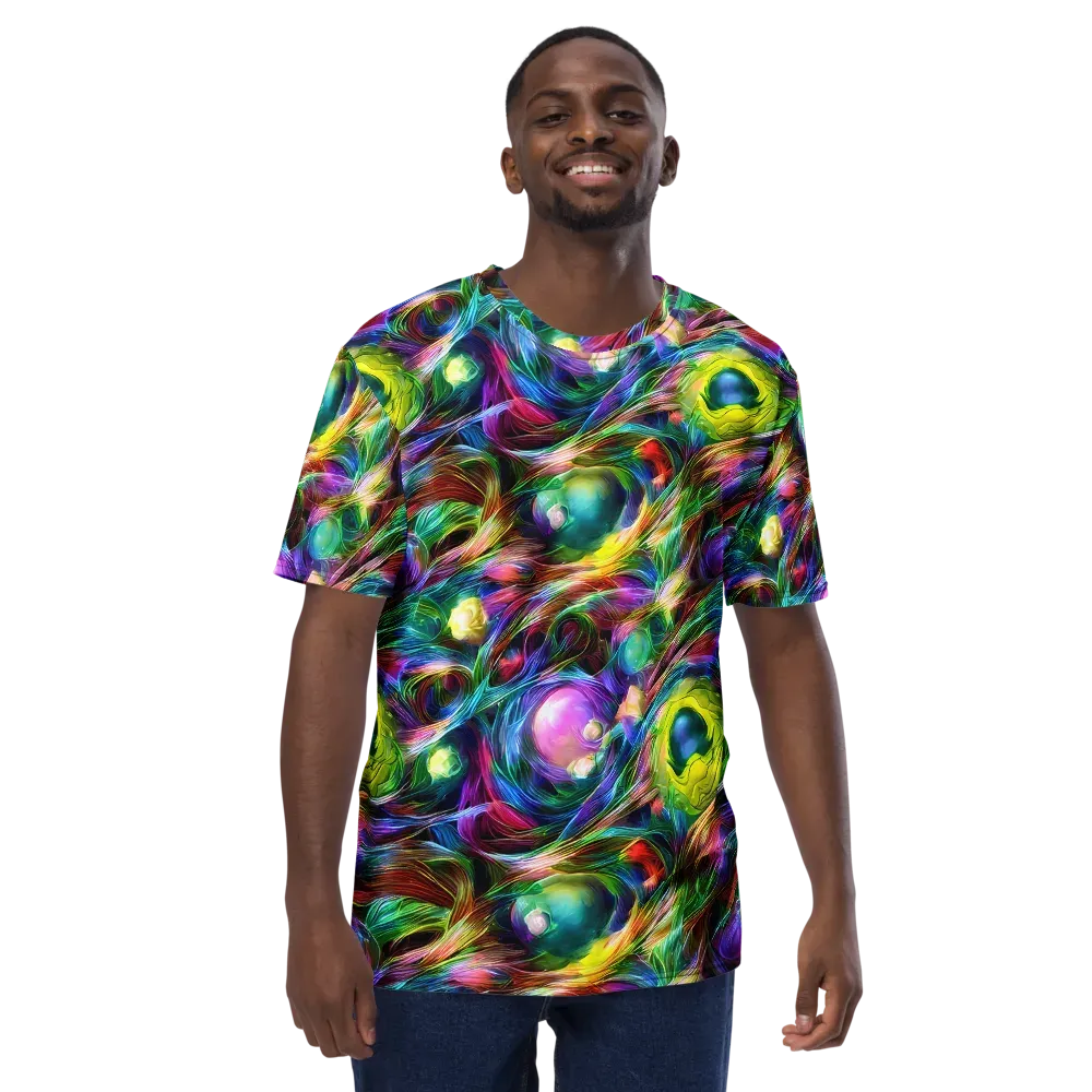 Psychedelic Velvet on Men's Crew Neck T-Shirt — Front