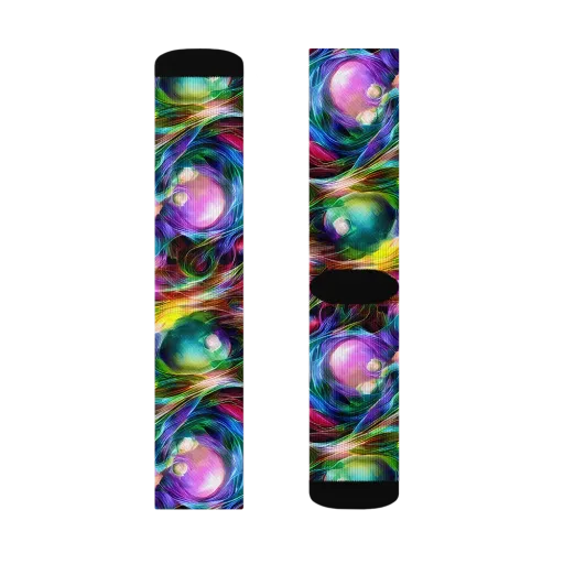 Psychedelic Velvet on a Socks