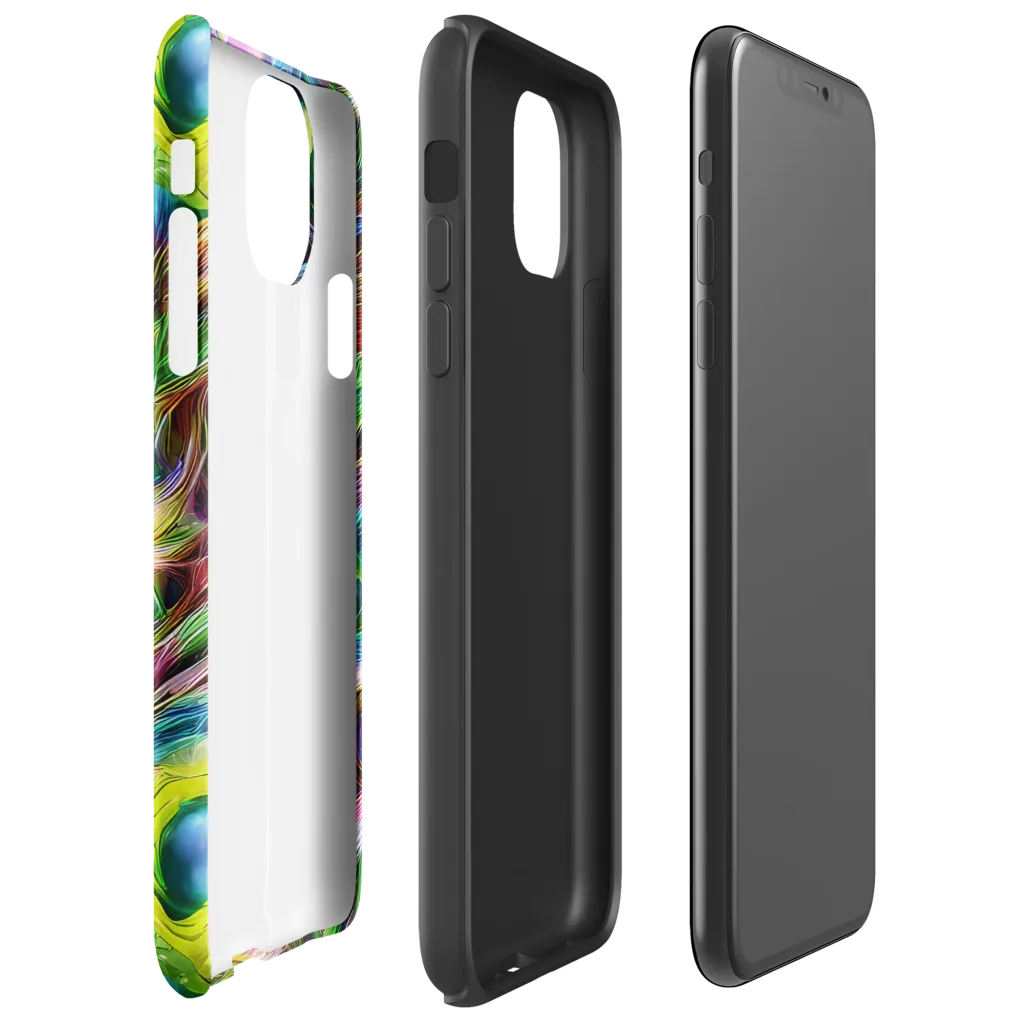 Psychedelic Velvet on Tough Case for iPhone® — Right