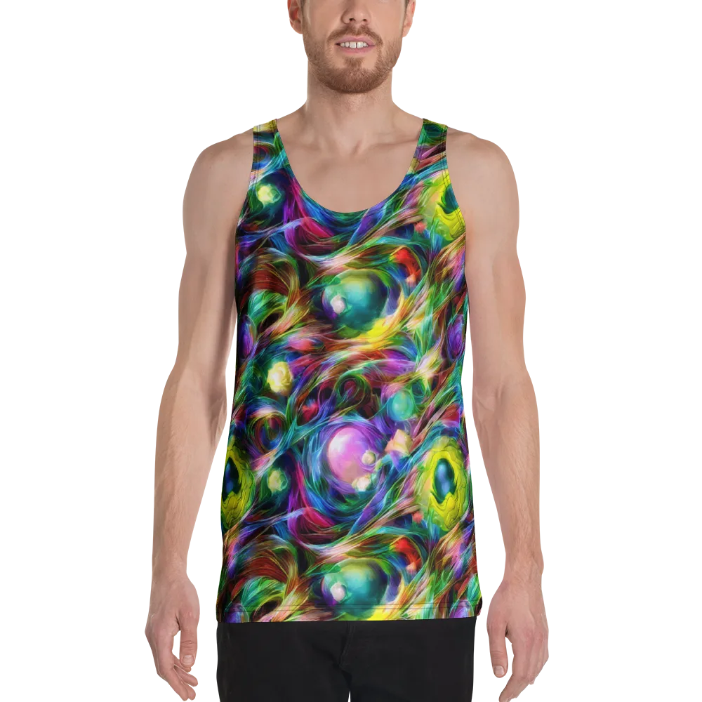 Psychedelic Velvet on Men's Tank Top — Front