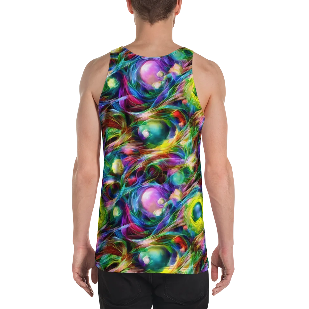 Psychedelic Velvet on Men's Tank Top — Back