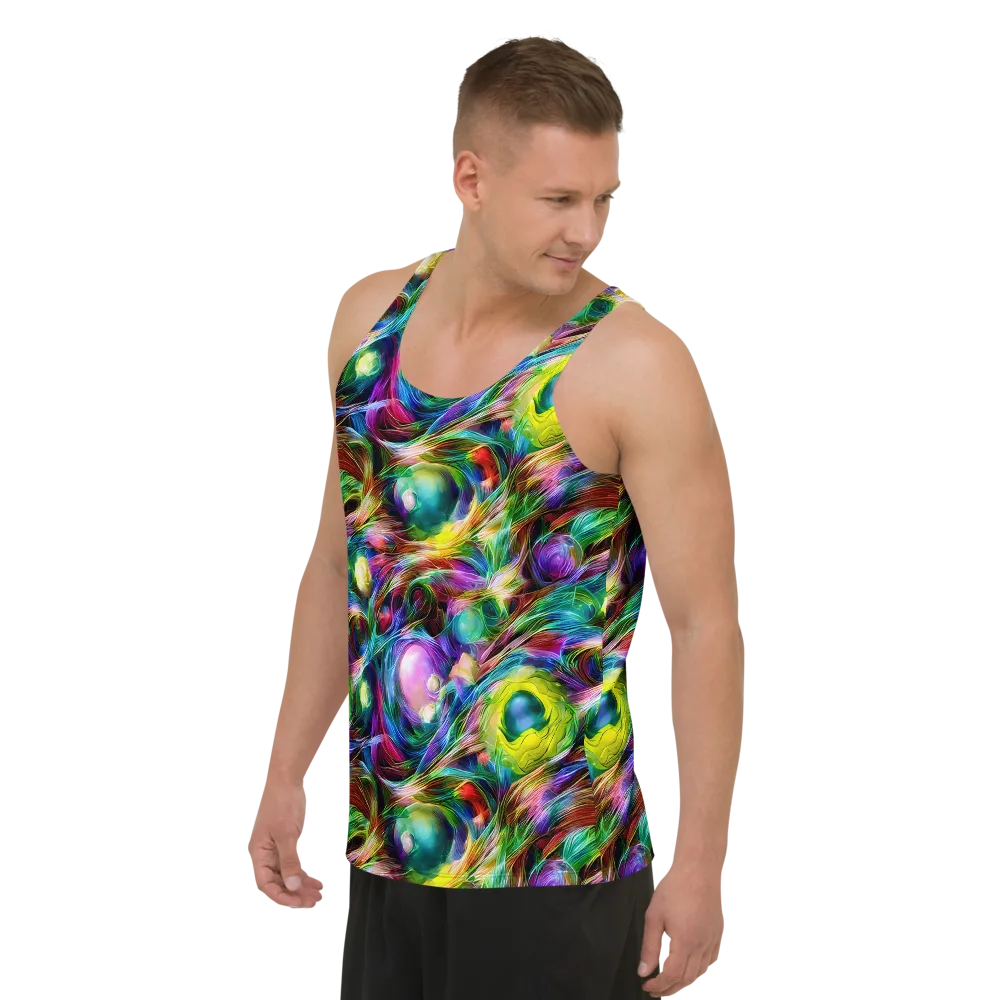 Psychedelic Velvet on Men's Tank Top — Left Front