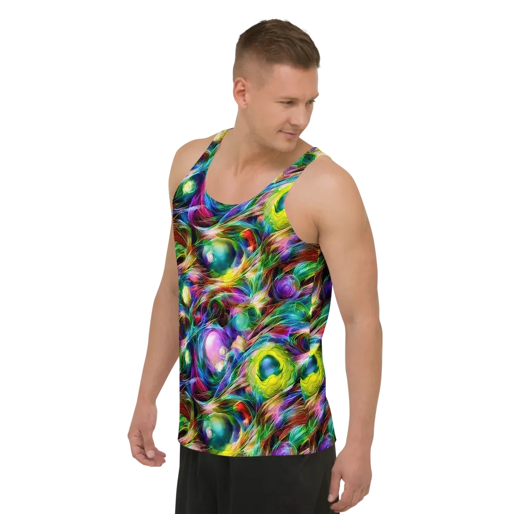 Psychedelic Velvet on Men's Tank Top — Left Front