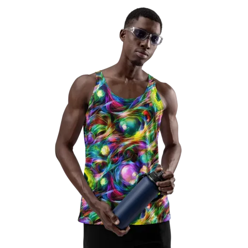 Psychedelic Velvet on a Men's Tank Top