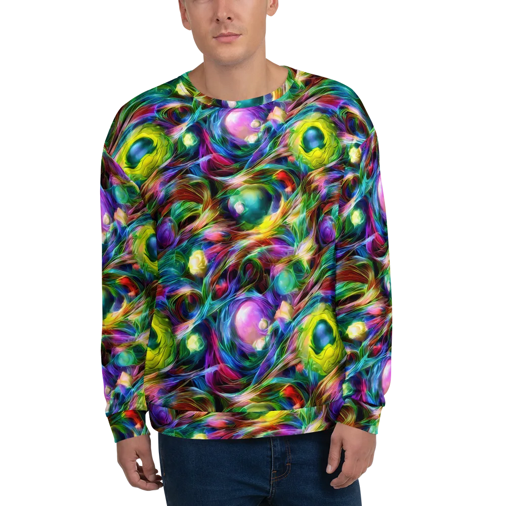 Psychedelic Velvet on Sweatshirt — Front