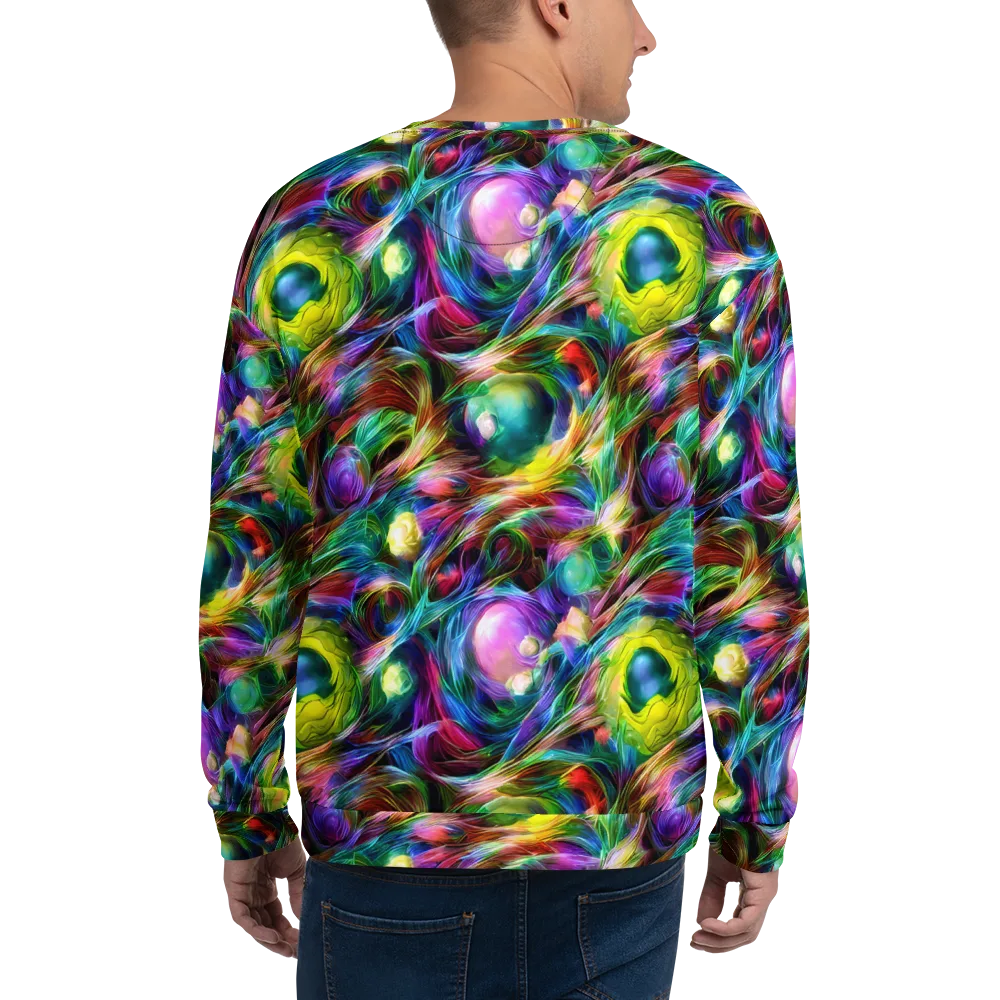 Psychedelic Velvet on Sweatshirt — Back
