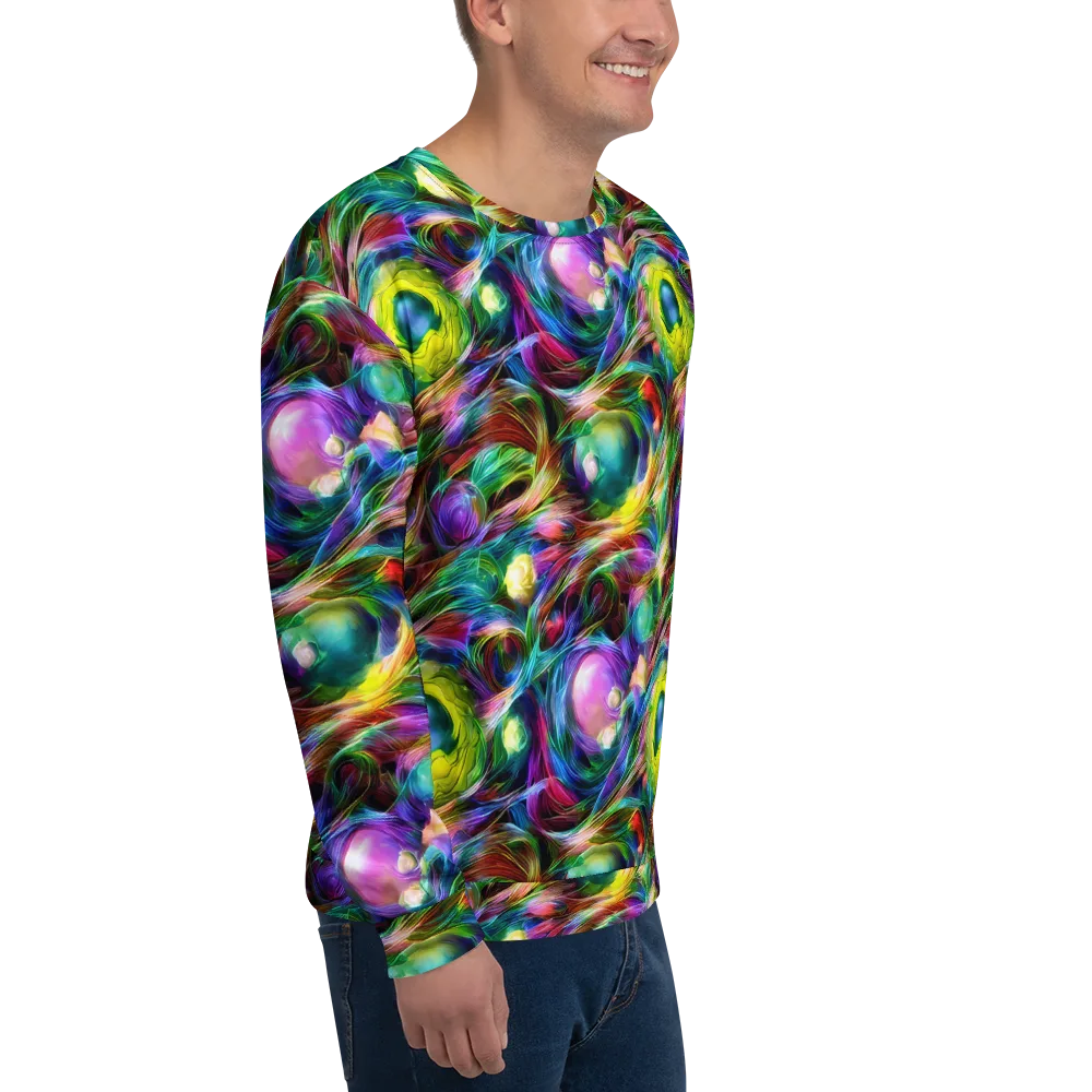 Psychedelic Velvet on Sweatshirt — Right Front