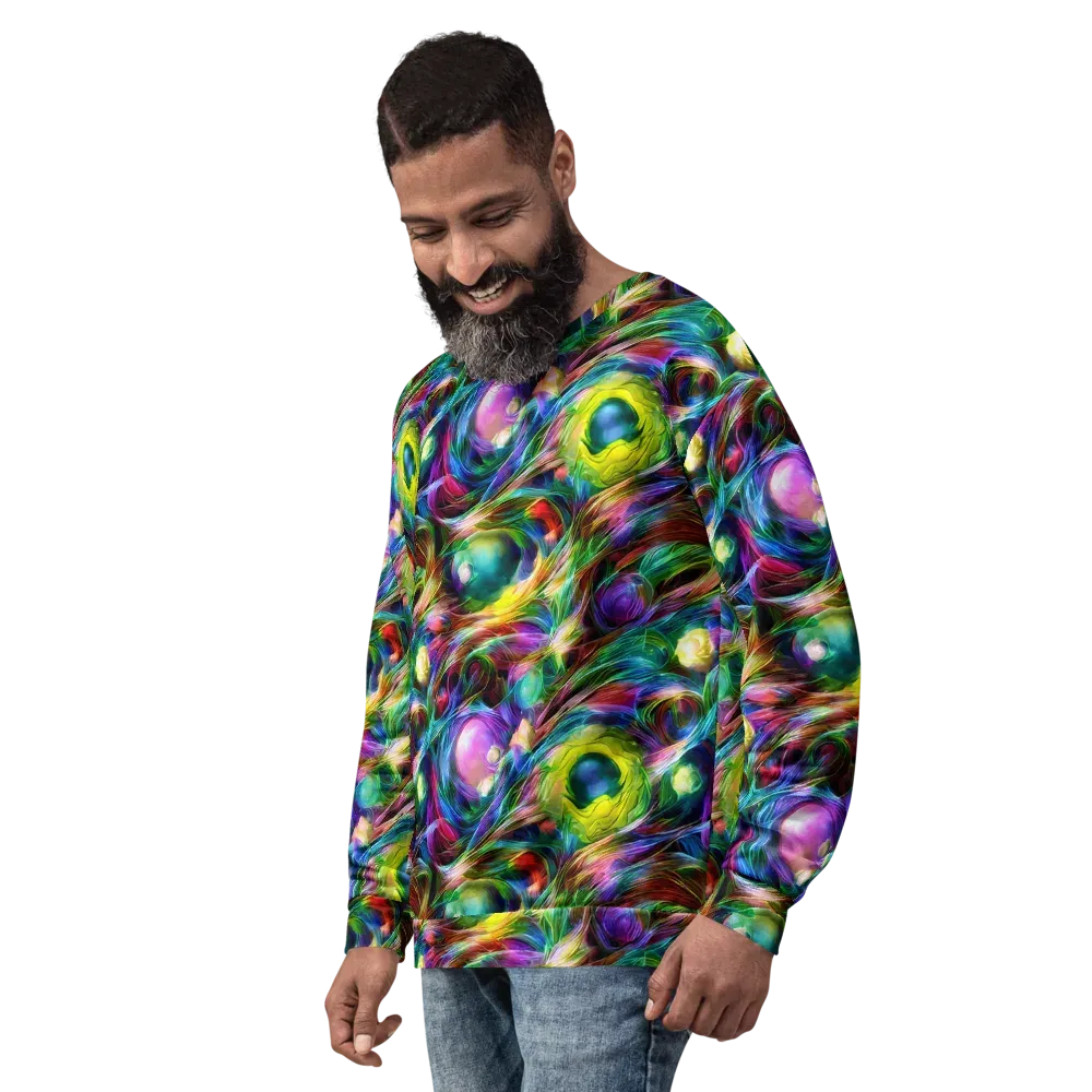Psychedelic Velvet on Sweatshirt — Left Front