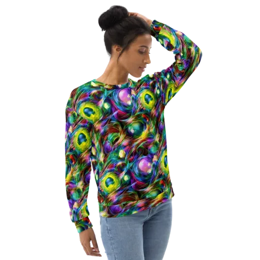 Psychedelic Velvet on a Sweatshirt