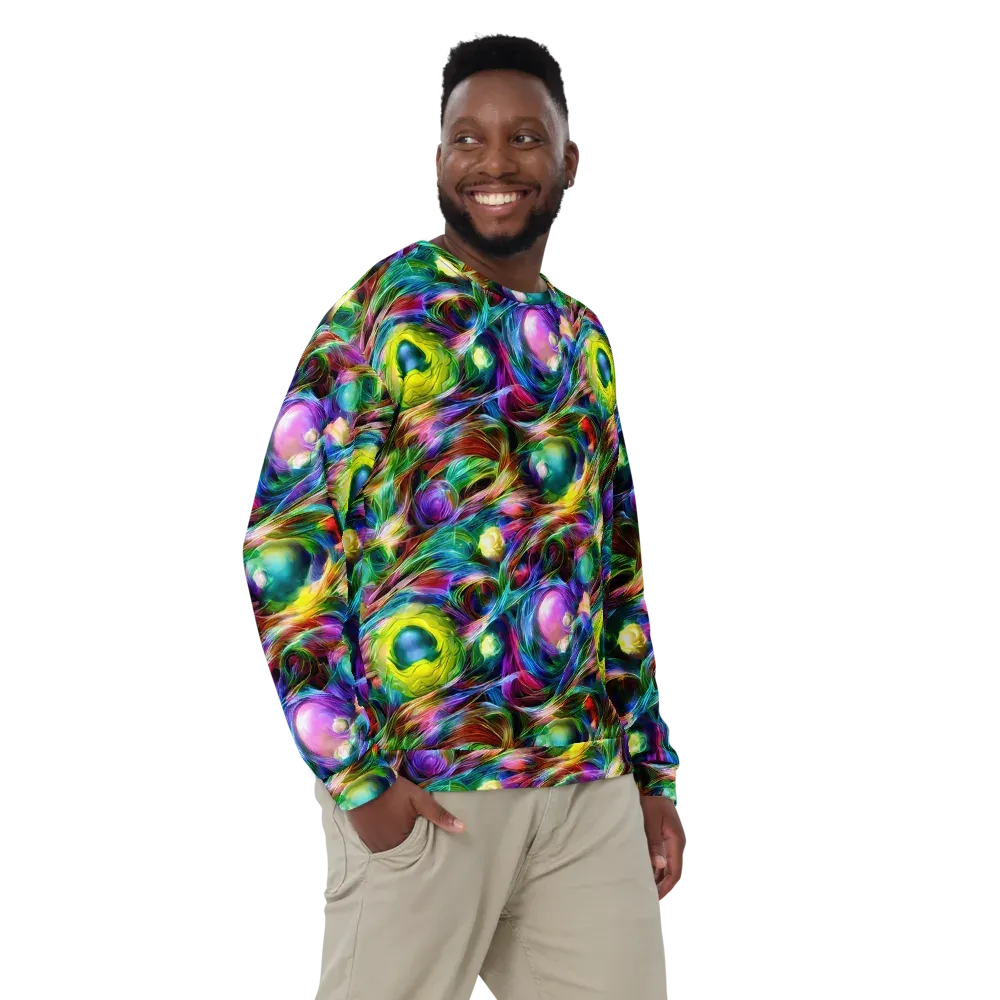 Psychedelic Velvet on Sweatshirt — Front