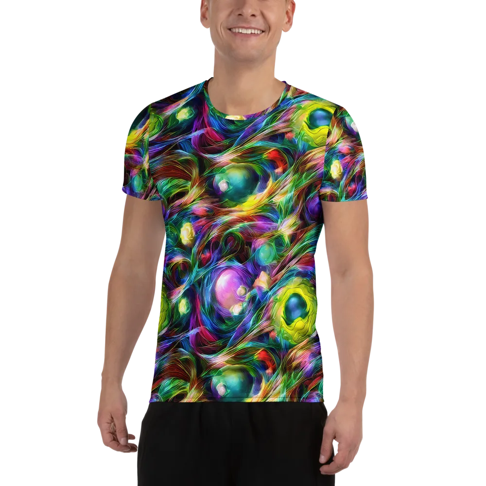 Psychedelic Velvet on Men's Athletic T-Shirt — Front