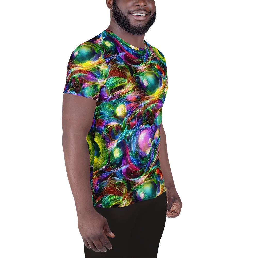 Psychedelic Velvet on Men's Athletic T-Shirt — Right
