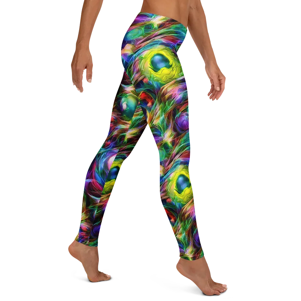Psychedelic Velvet on Leggings — Right