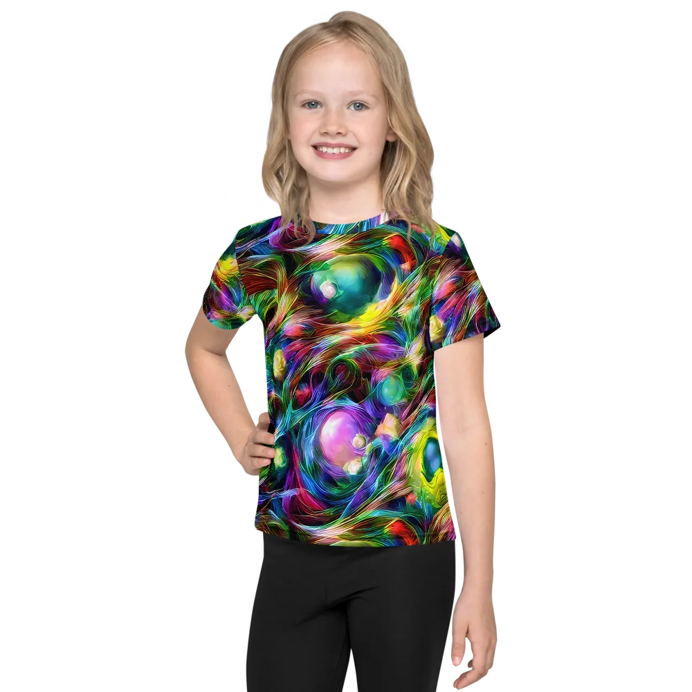 Psychedelic Velvet on Kids Crew Neck T-Shirt — Front