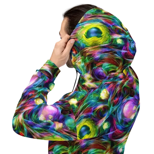 Psychedelic Velvet on a Hoodie