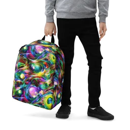 Psychedelic Velvet on a Minimalist Backpack