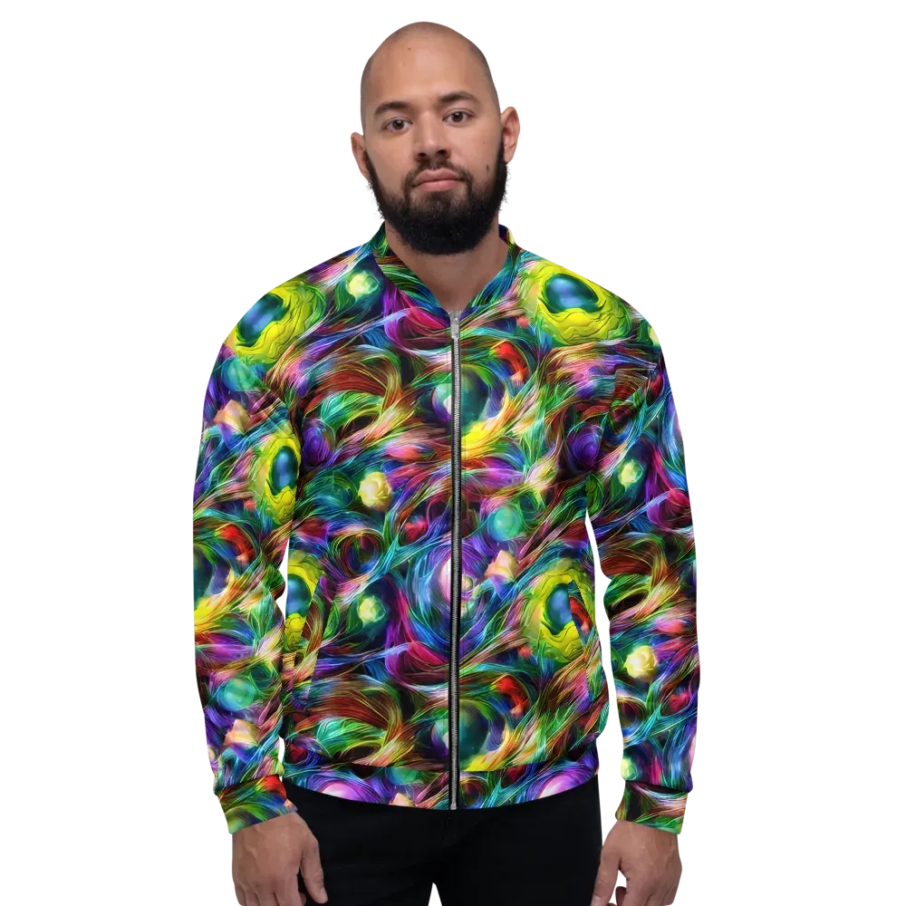 Psychedelic Velvet on Bomber Jacket — Front