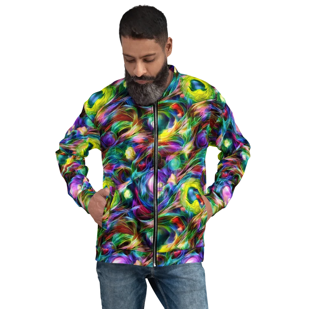 Psychedelic Velvet on Bomber Jacket — Front