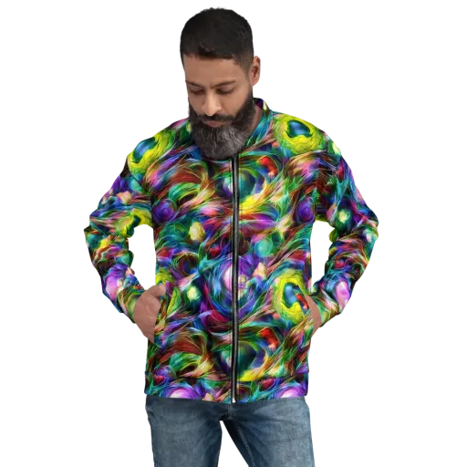 Psychedelic Velvet on a Bomber Jacket