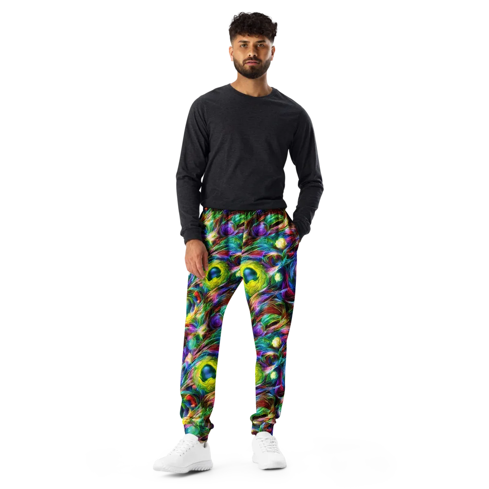 Psychedelic Velvet on Men's Joggers — Front