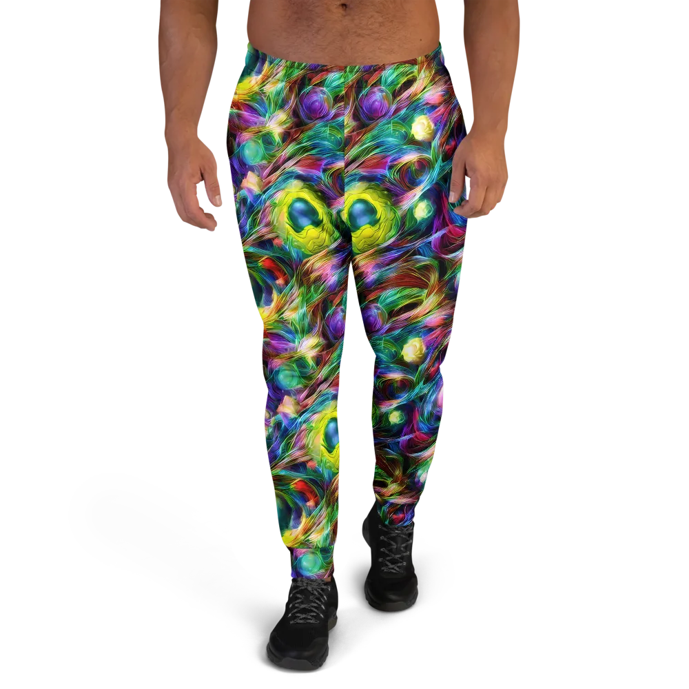 Psychedelic Velvet on Men's Joggers — Front