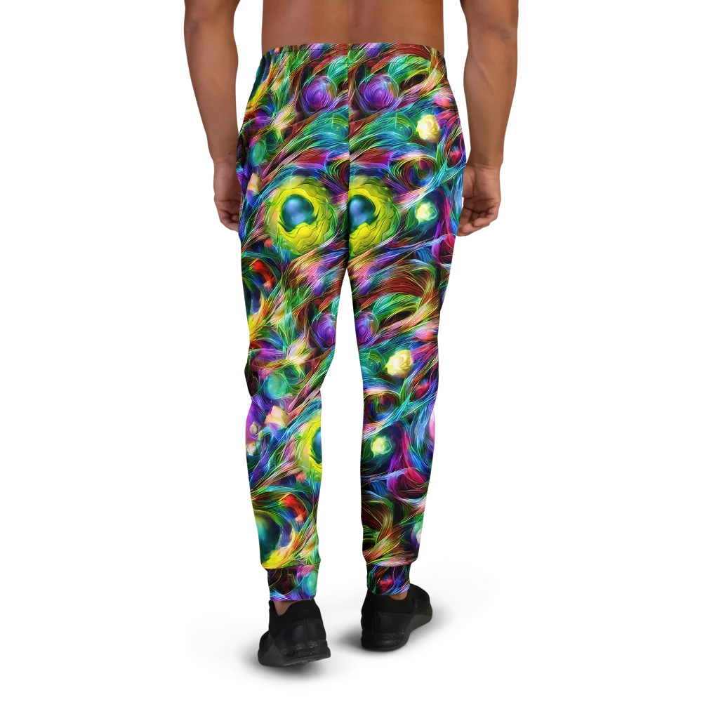 Psychedelic Velvet on Men's Joggers — Back