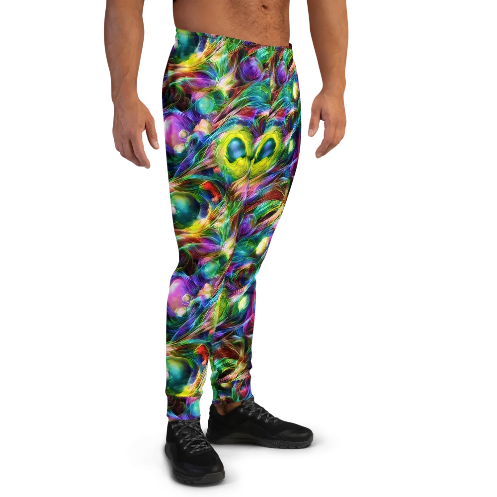 Psychedelic Velvet on Men's Joggers — Right