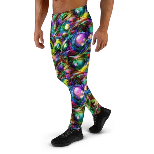 Psychedelic Velvet on a Men's Joggers