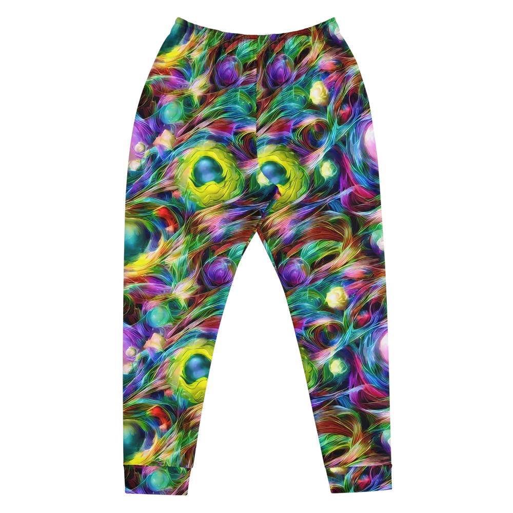 Psychedelic Velvet on Men's Joggers — Front