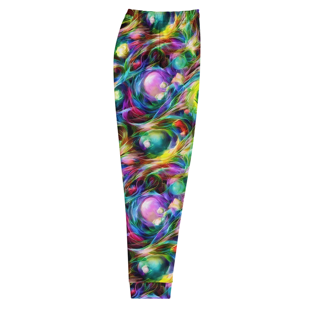 Psychedelic Velvet on Men's Joggers — Right