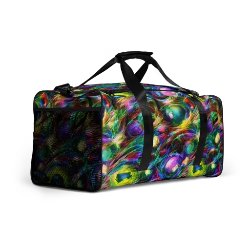 Psychedelic Velvet on a Duffle Bag