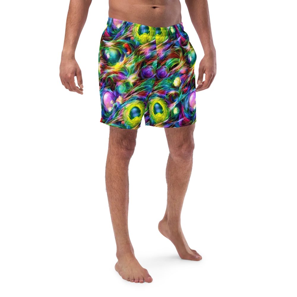Psychedelic Velvet on Swim Trunks — Front