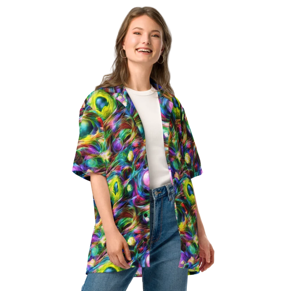Psychedelic Velvet on Button Shirt — Front