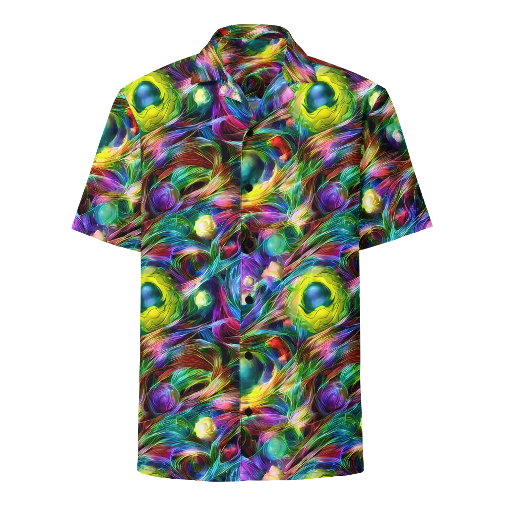 Psychedelic Velvet on Button Shirt — Front