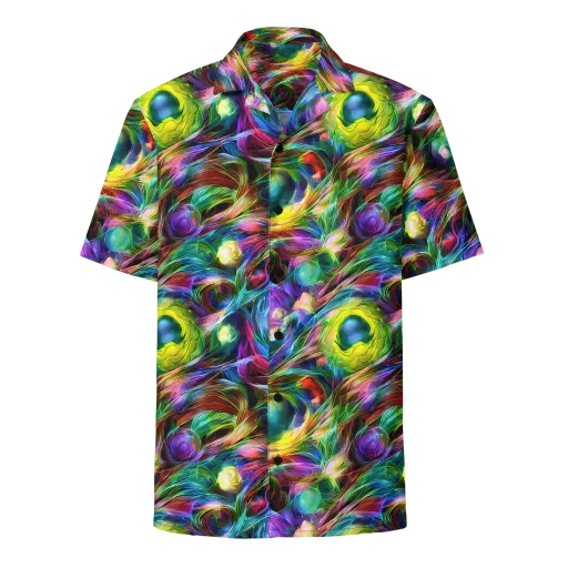Psychedelic Velvet on a Button Shirt