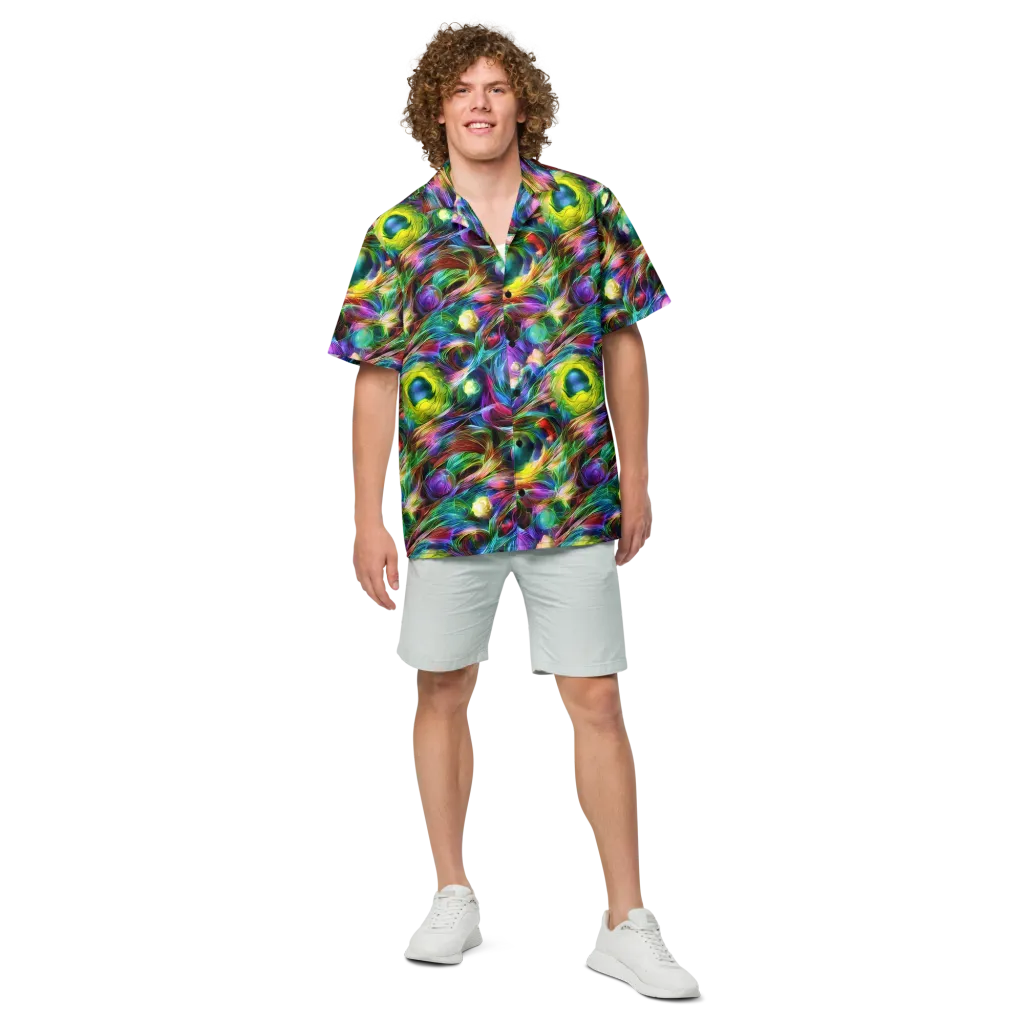 Psychedelic Velvet on Button Shirt — Front