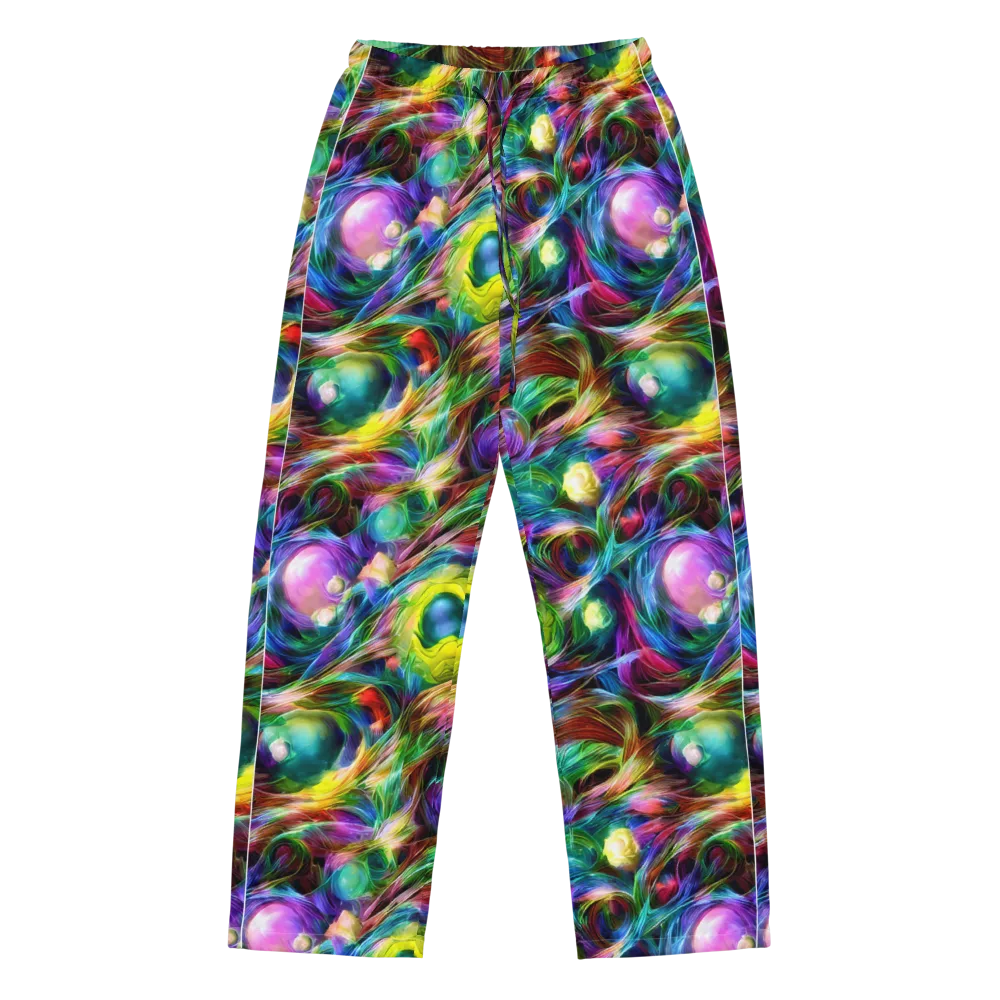 Psychedelic Velvet on Women's Pajama Pants — Front